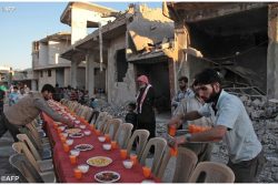 As religiões no Iftar, quebra do jejum islâmico