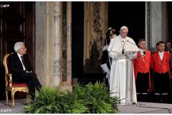 Papa retribui a visita do Presidente da Itália, Sergio Mattarella
