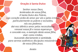 Cartões do Encontro Catequético CF 2020 oracao-santa-dulce-cartao-pk