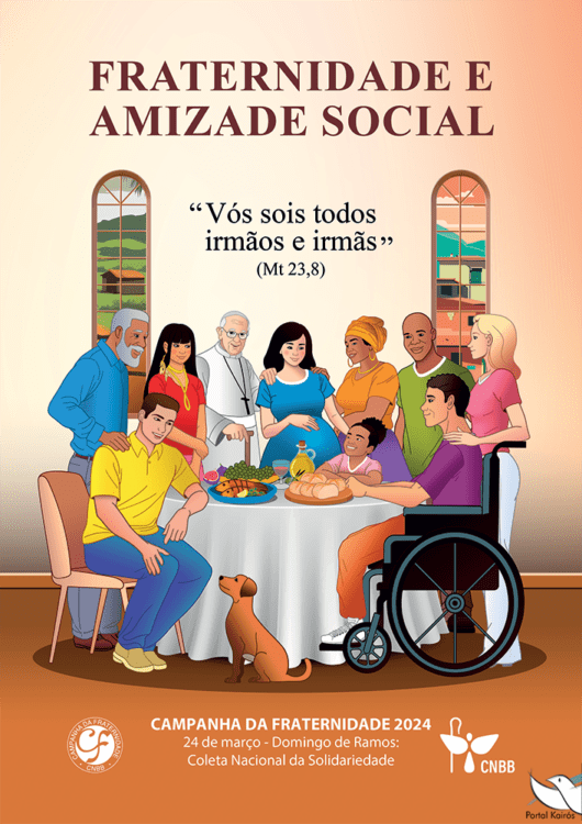 O cartaz da Campanha da Fraternidade 2024