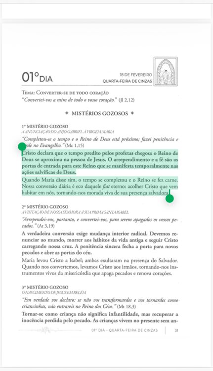 Itinerário Quaresmal 2026